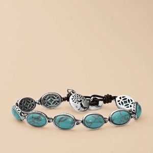 Fossil Turquoise Stone Bracelet